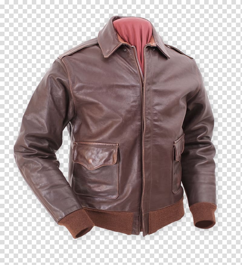 Leather jacket A-2 jacket Flight jacket Clothing, jacket transparent background PNG clipart