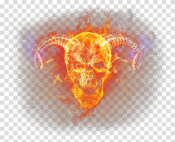 Flame Fire Skull Desktop , flame transparent background PNG clipart