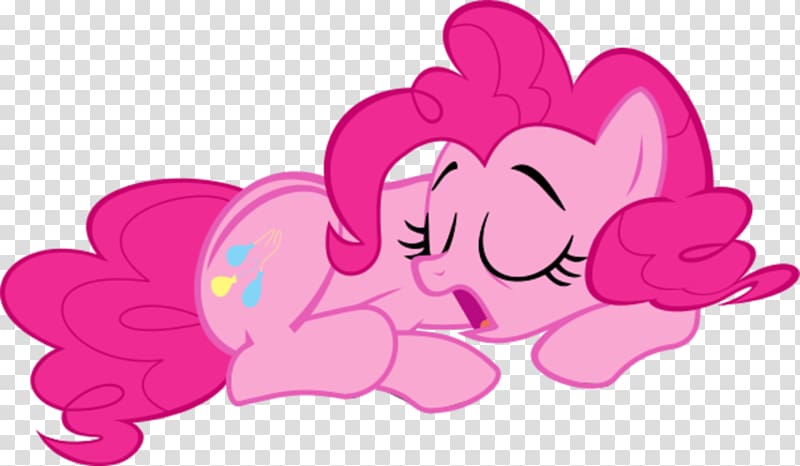 Pinkie Pie Applejack Rarity Rainbow Dash Pony, laying down transparent background PNG clipart