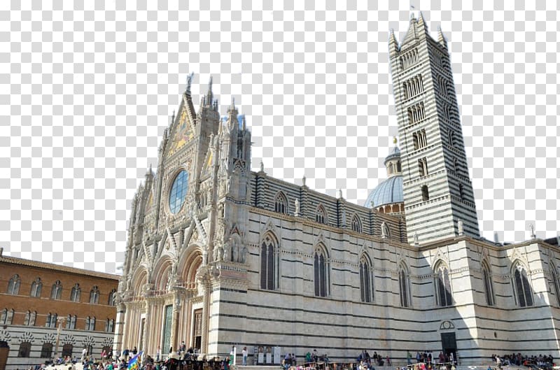 Siena Cathedral Arezzo Assisi Gothic architecture, A Gothic building transparent background PNG clipart