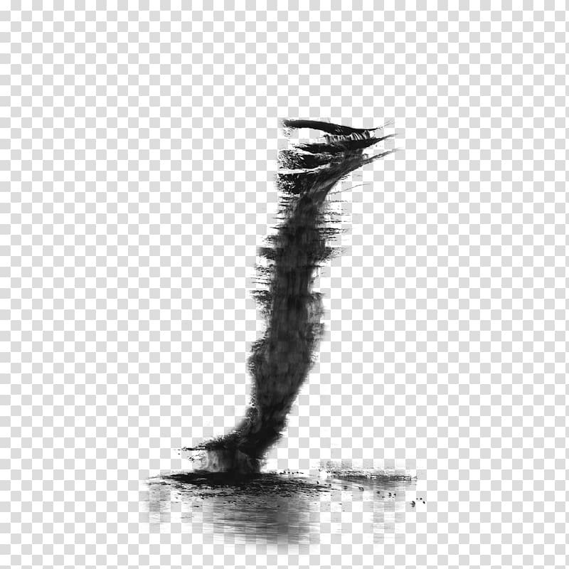 Ink wash painting Shan shui, tornado transparent background PNG clipart