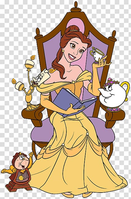 Belle Beauty and the Beast Chip Mrs. Potts, beauty and the beast transparent background PNG clipart