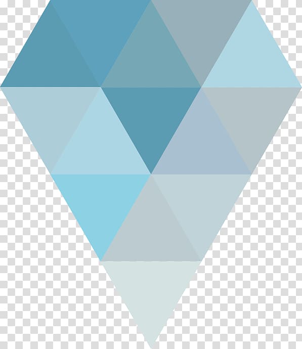 teal and gray diamond illustration, Blue Triangle Shape, Blue Triangle Collage Diamond Shape transparent background PNG clipart