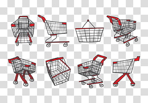Shopping cart Supermarket, shopping cart transparent background PNG clipart thumbnail
