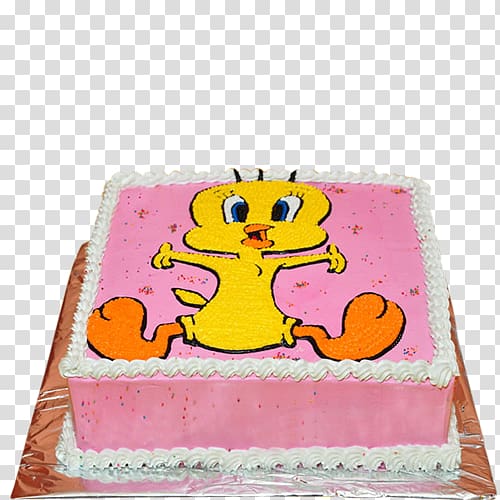 Birthday cake Torte Cake decorating Pink M, tweety bird transparent background PNG clipart