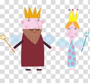 queen and king illustration, King and Queen Thistle transparent background PNG clipart