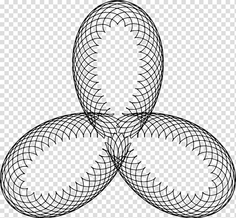 Roulette Circle Spirograph Curve Spiral, Epitrochoid transparent background PNG clipart