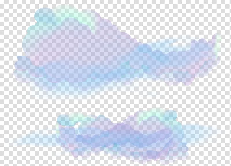 purple dream clouds transparent background PNG clipart