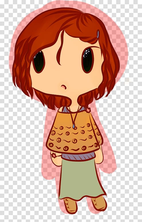 Brown hair Character , rose tea transparent background PNG clipart