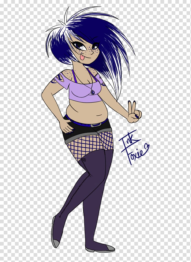 Black hair Mangaka Purple Cartoon, human form transparent background PNG clipart