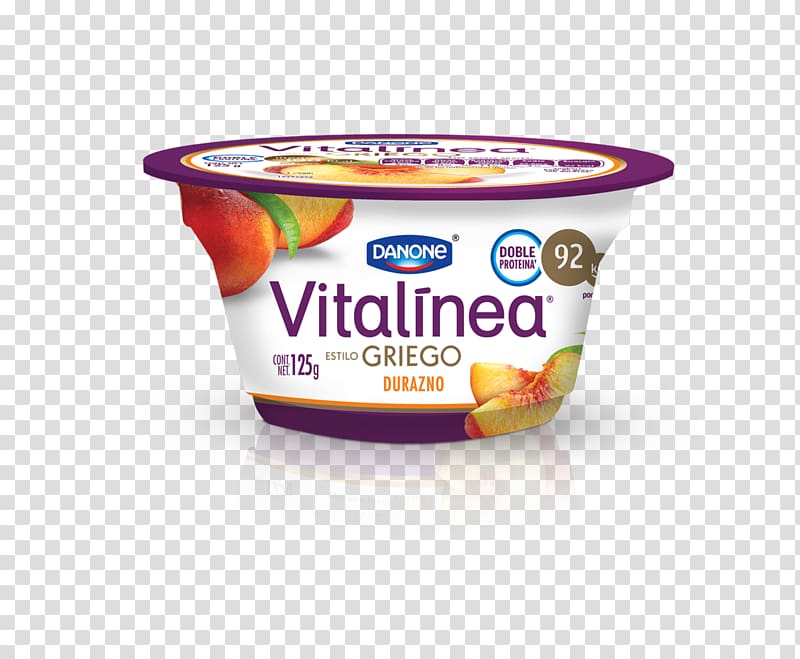 Yoghurt Danone Vegetarian cuisine Fruit Flavor, Durazno transparent background PNG clipart