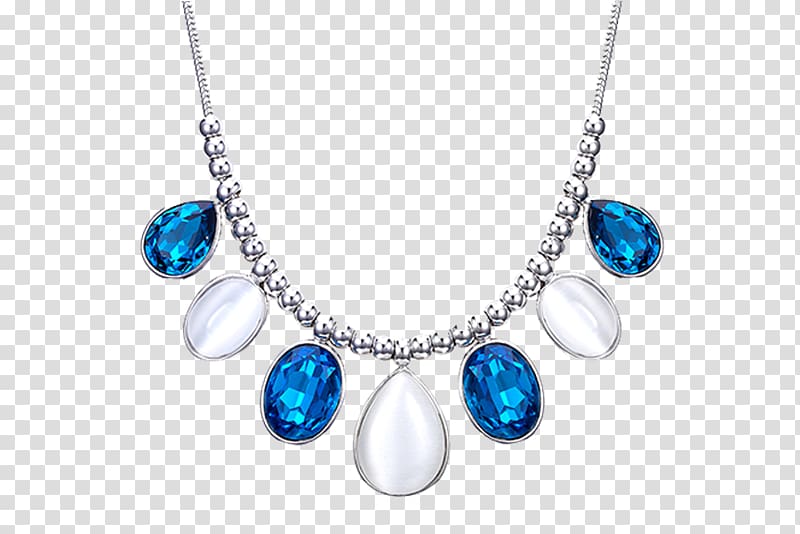 Necklace Sapphire Jewellery Pendant Turquoise, Sapphire Necklace transparent background PNG clipart