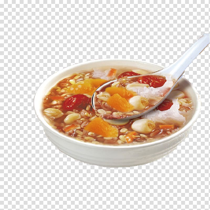 Congee Porridge Chinese cuisine Ahi Jujube, Rice pudding transparent background PNG clipart