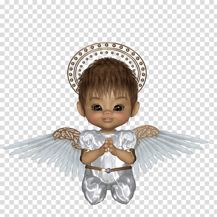 Figurine Doll Child Character Legendary creature, angel baby transparent background PNG clipart