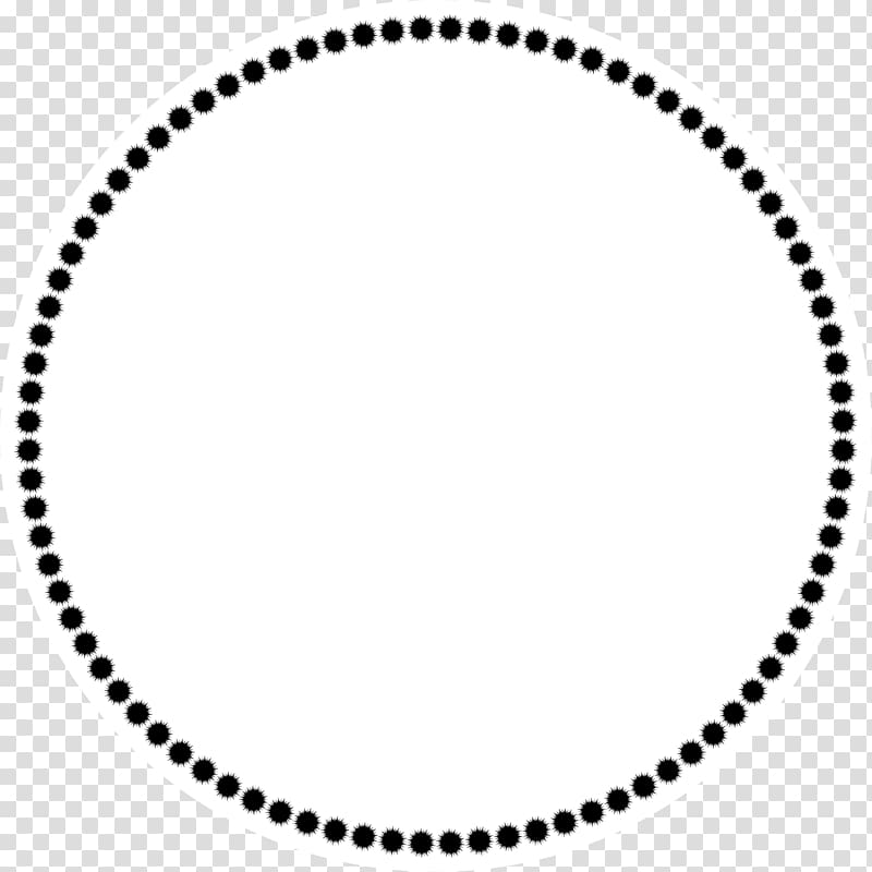 round white black dotted liner , Circle , Circle Dots transparent background PNG clipart