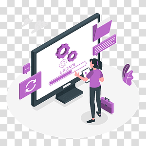 illustration, Update, device, technology, setup, app, loading, software, user, settings transparent background PNG clipart thumbnail