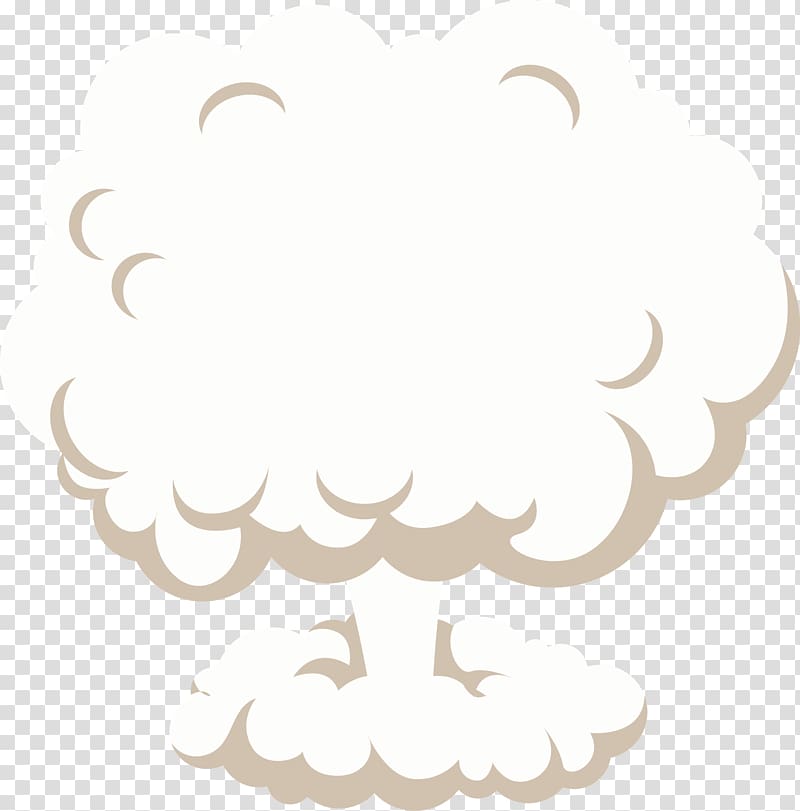 white smoke illustration, Mushroom cloud , Large Smoke transparent background PNG clipart