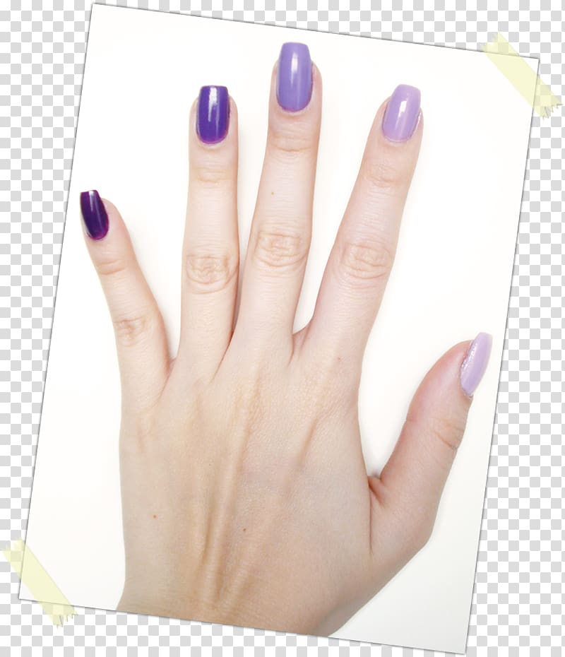 Nail Polish Manicure Color gradient Hand model, Nail transparent background PNG clipart