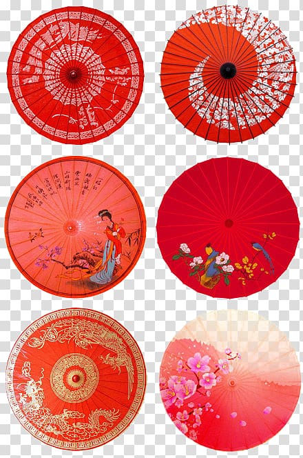 China Umbrella Organ Chinese marriage , Red paper umbrella transparent background PNG clipart