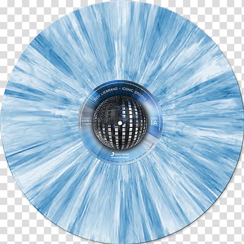 Iconic Groove Blue Phonograph record Album, vinyl disk transparent background PNG clipart