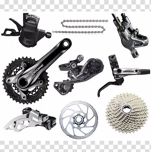 Groupset Shimano Deore XT Bicycle Dura Ace, Bicycle transparent background PNG clipart