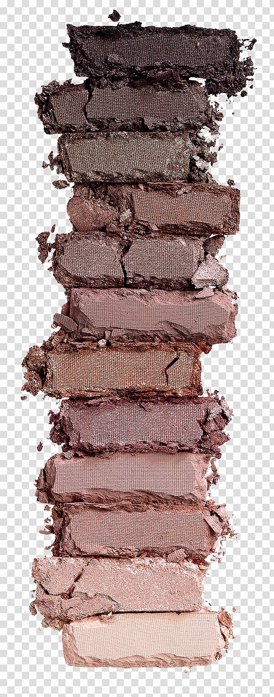 stacked stone bricks illustration, Urban Decay Cosmetics Eye shadow Palette Beauty, Eyeshadow powder composition diagram common creative advertising transparent background PNG clipart