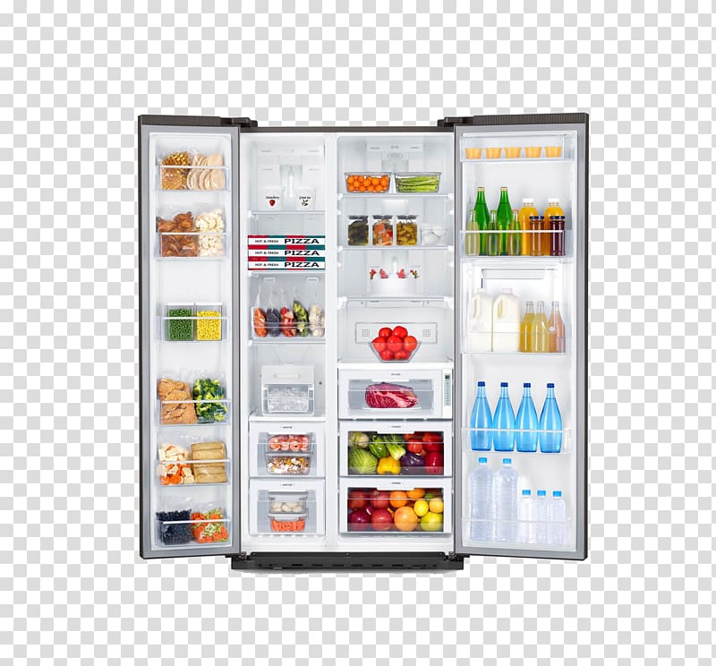 Leftovers Refrigerator Food spoilage Frozen food, Double-door refrigerator transparent background PNG clipart