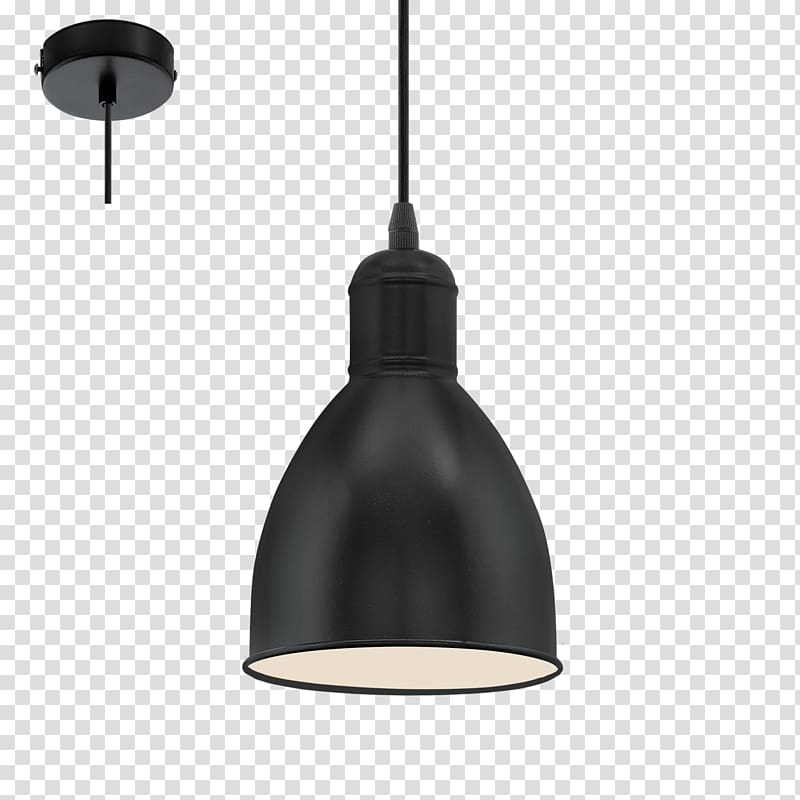 black pendant lamp, Pendant light Light fixture Lighting EGLO, hanging lamp transparent background PNG clipart