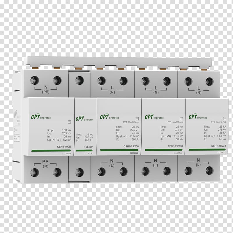 Electronic component Surge arrester Surge protector Lightning arrester Overvoltage, lightning transparent background PNG clipart