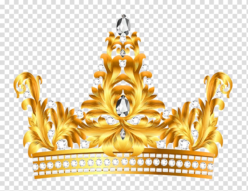 Crown Text Tiara Yellow Illustration, Imperial crown transparent background PNG clipart