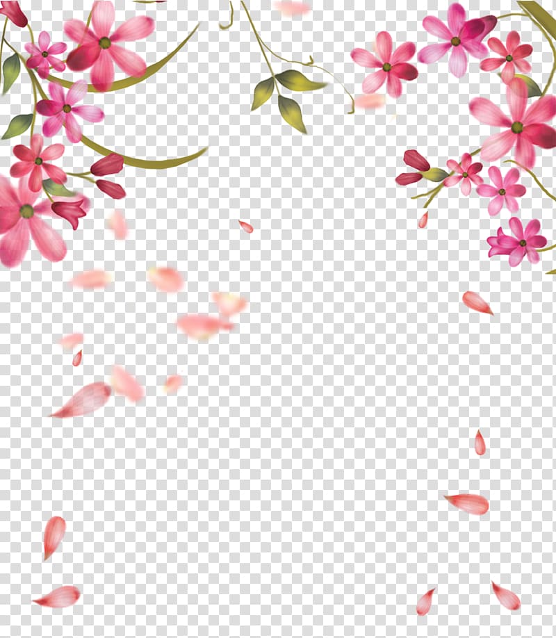 Falling in love Hope, Floral background material transparent background PNG clipart