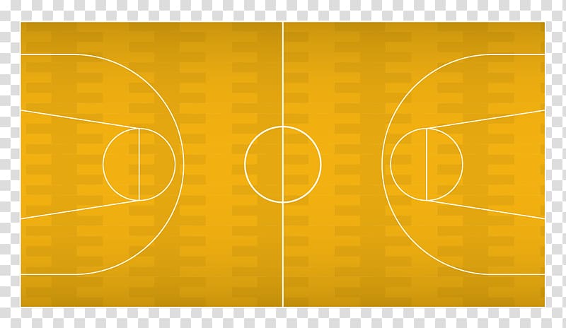 Brand Yellow Material, Cartoon basketball court transparent background PNG clipart