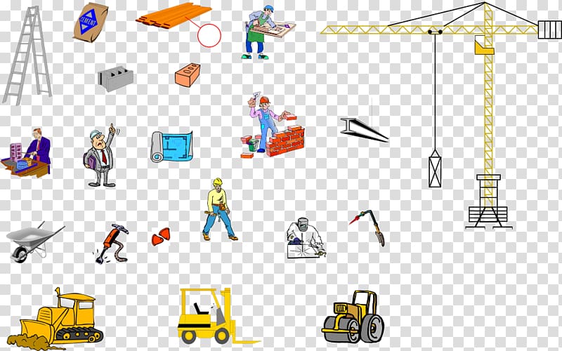 Vocabulary Architectural engineering English Vietnamese Dictionary, construction trucks transparent background PNG clipart