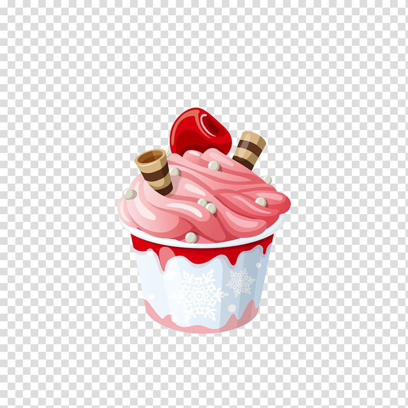 strawberry ice cream, Ice cream cone Sundae Frozen yogurt, Ice cream transparent background PNG clipart