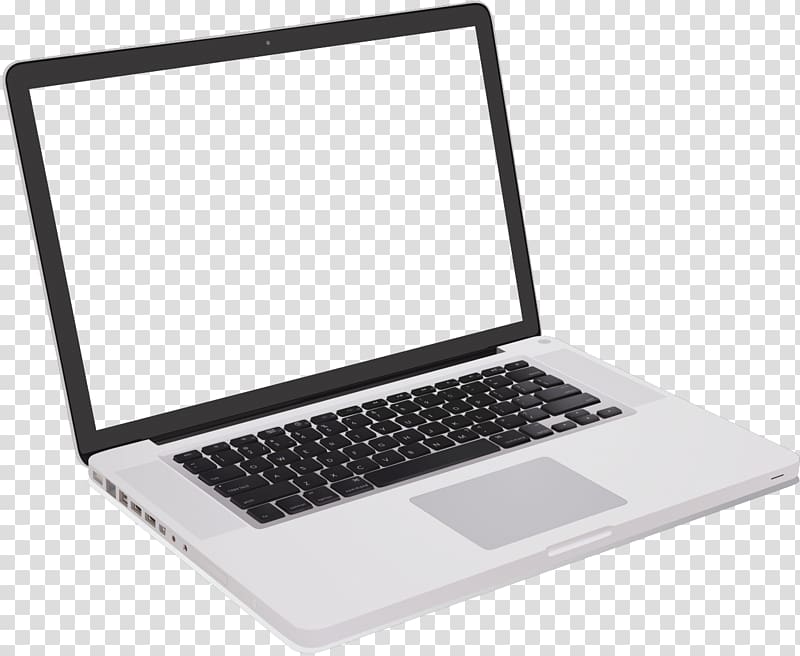 Laptop a simple linear drawing on white Royalty Free Vector