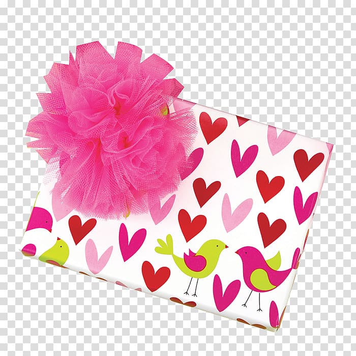Paper Gift Wrapping Valentine\'s Day Ribbon, gift wrap transparent background PNG clipart