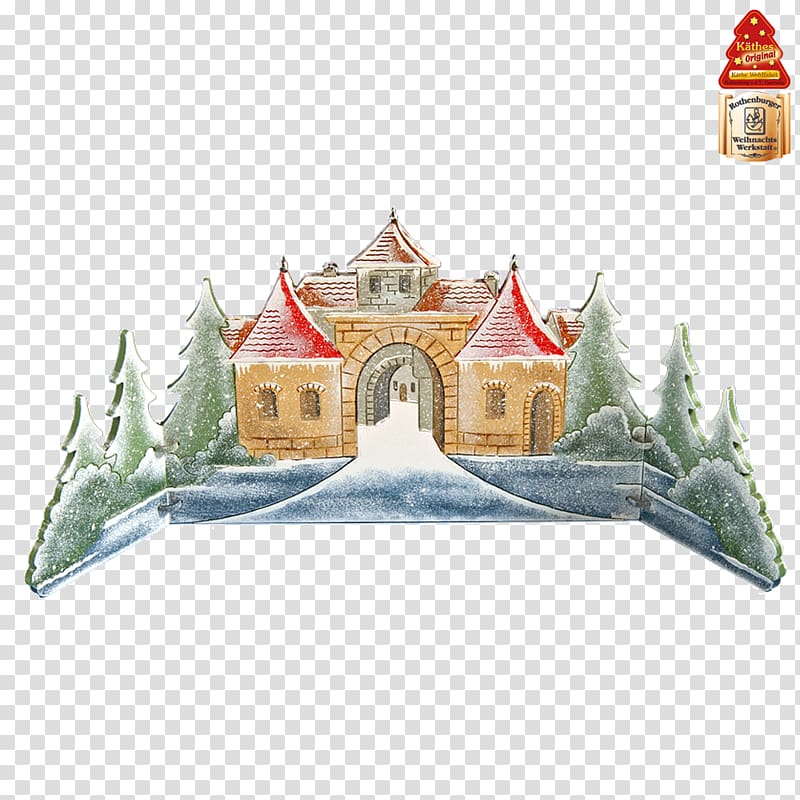 Place of worship Facade Christmas ornament Chinese architecture, Handpainted Santa Claus transparent background PNG clipart