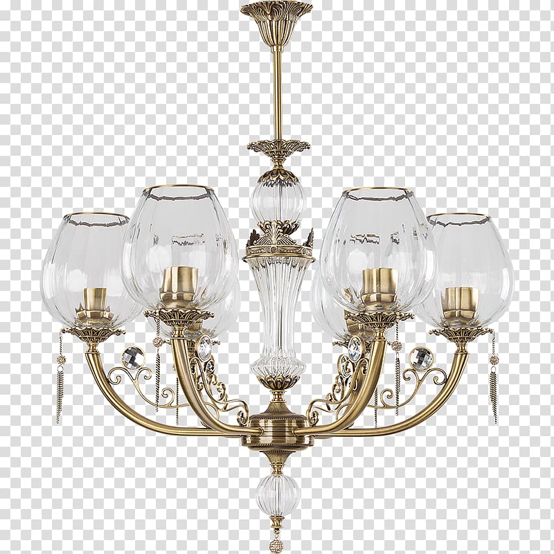 Chandelier Light fixture Domovoy Building Materials Brass, ric transparent background PNG clipart