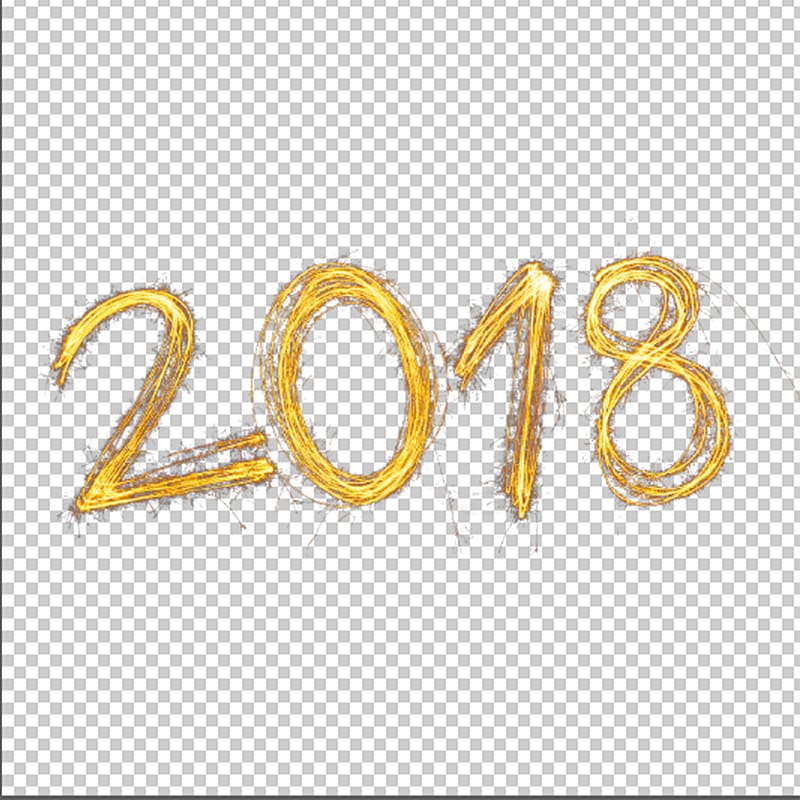 2018 text, New Year Christmas, 2018 fire effct psd transparent background PNG clipart
