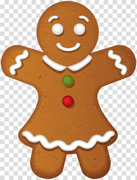 Gingerbread man Biscuits, ginger transparent background PNG clipart