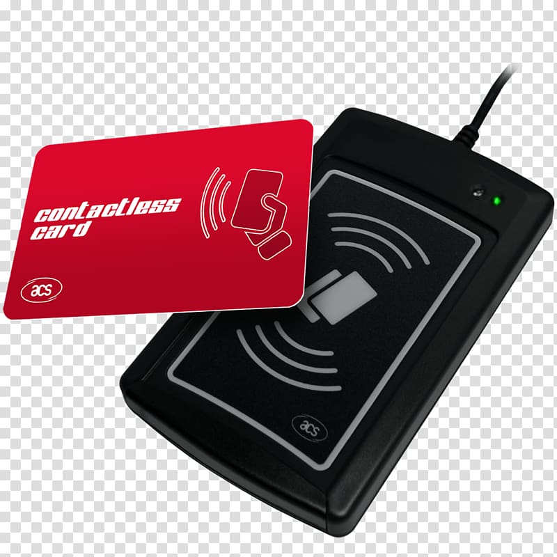 Card reader Smart card MIFARE Near-field communication Radio-frequency identification, USB transparent background PNG clipart