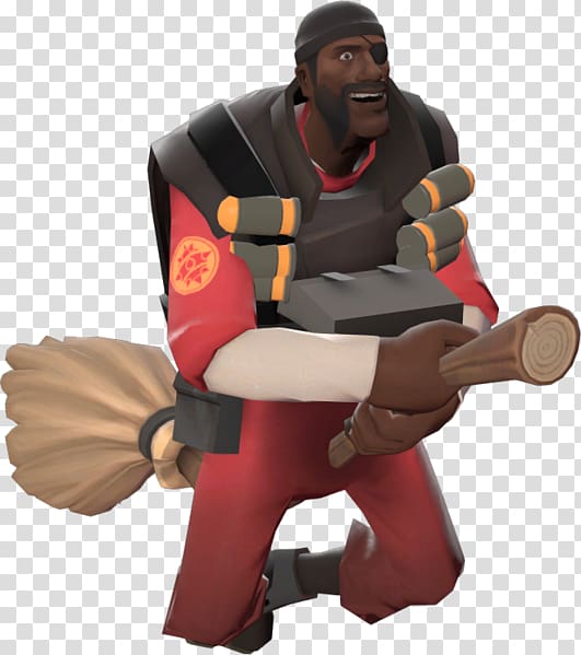 Team Fortress 2 Taunting Broom Item Steam, DemoMan transparent background PNG clipart
