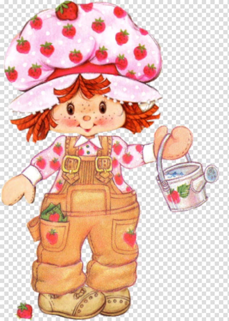 Paper doll Strawberry Shortcake, doll transparent background PNG clipart