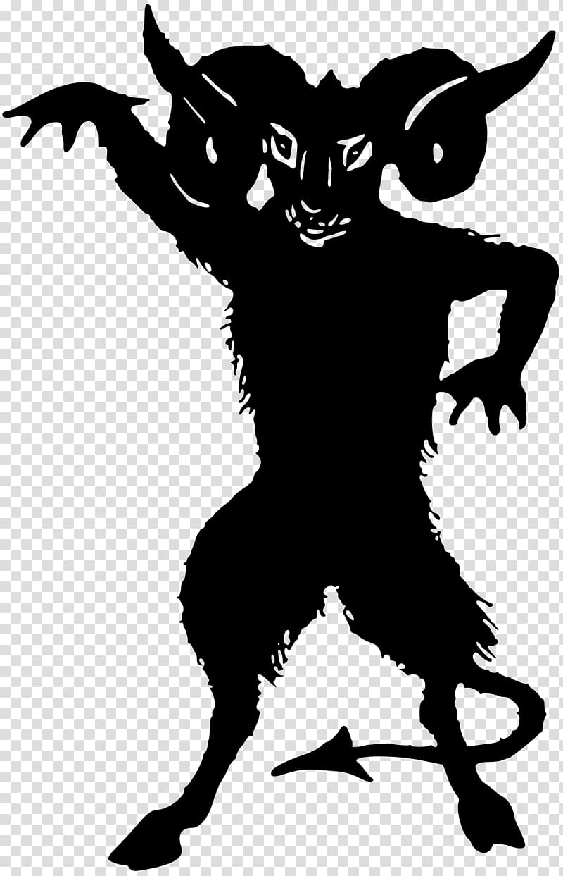 Lucifer Devil Demon Silhouette , satan transparent background PNG clipart