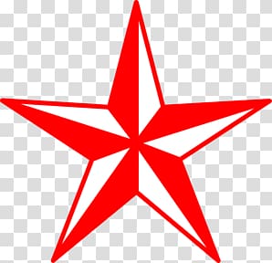 Red star transparent background PNG clipart