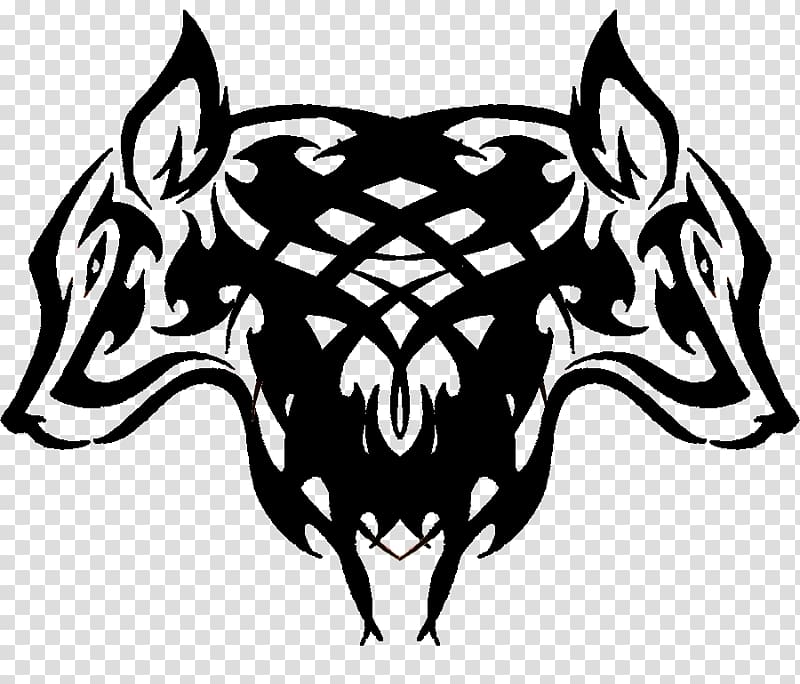 black animal illustration, Gray wolf Tattoo , Wolf Tattoos Free transparent background PNG clipart