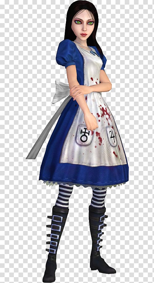 Alice Liddell Alice: Madness Returns American McGee\'s Alice Alice\'s Adventures in Wonderland Costume, alice transparent background PNG clipart