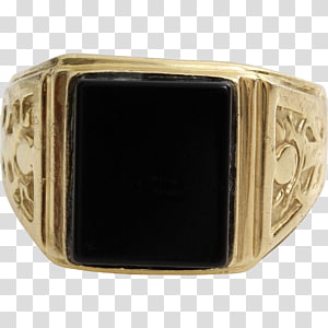 Onyx Pinky ring Gold Jewellery, ring transparent background PNG clipart thumbnail