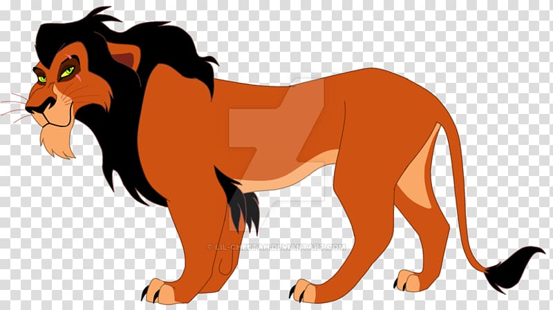Lion Scar Zira Cheetah Character, Lion King scar transparent background PNG clipart