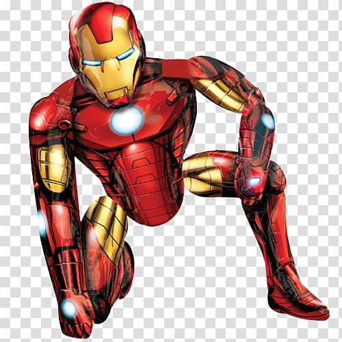 Iron Man Mylar balloon Marvel Cinematic Universe BoPET, METALLIC BALLOONS transparent background PNG clipart